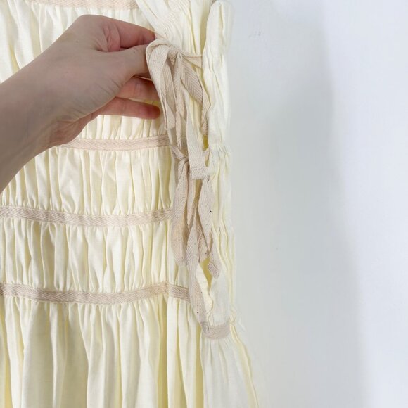 Cult Gaia Lola Ruched Tie Bodice Midi Dress - Picture 5 of 11